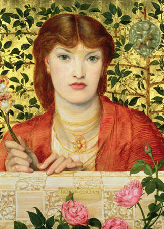 Regina Cordium: Alice Wilding, 1866, huile sur toile, Dante Charles Gabriel Rossetti
