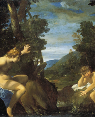 Salmacis et Hermaphrodite, huile sur toile, Ludovic Carrache