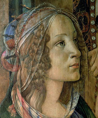 Detail de Sainte Catherine sur l’autel de San Barnabé, Sandro Botticelli