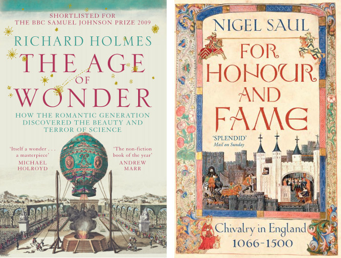 images of the book covers of The Age of Wonder and of For Honour And Fame, both featuring Bridgeman Images content on the cover