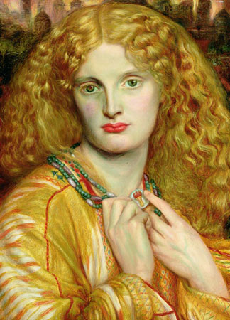 Hélène de Troie, 1863, huile sur toile, Angelo Monticelli