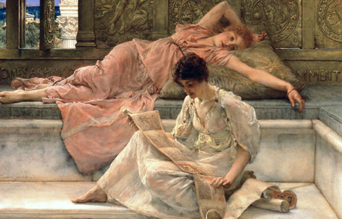 Le poète favori, 1888, huile sur toile, Sir Lawrence Alma-Tadema