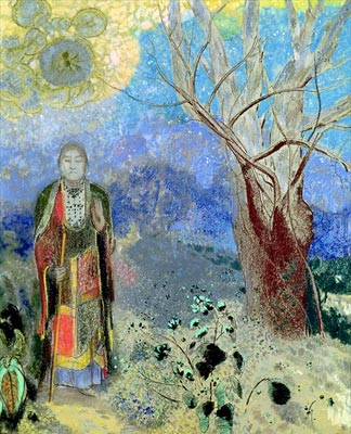 « Bouddha », pastel, Odilon Redon.