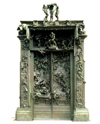 « Les Portes de l’enfer ». Bronze d’Auguste Rodin, 1878-90.