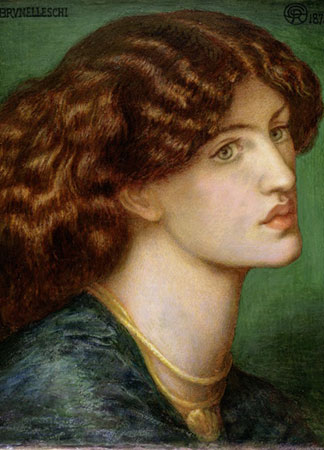 Bruna Brunelleschi, 1878, gouache,  Dante Charles Gabriel Rossetti