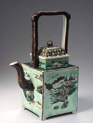Théière Famille Verte, période Kangxi, 1662-1722, porcelaine, Dynastie Qing