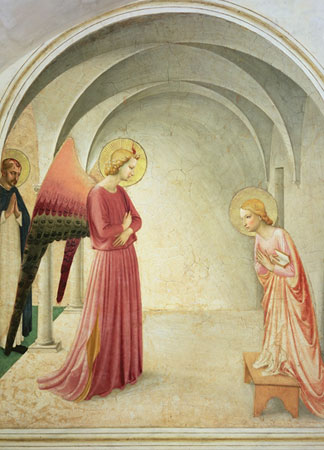 L’Annonciation, 1442, fresque, Fra Angelico