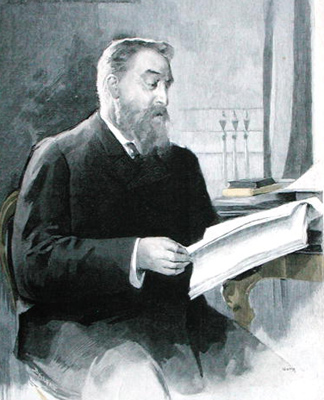 Portrait d’Eugene Poubelle, La Revue Illustrée, 15 Juin 1893, école française