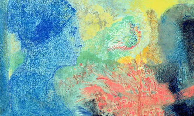 « Ombre du sommeil », pastel, Odilon Redon.