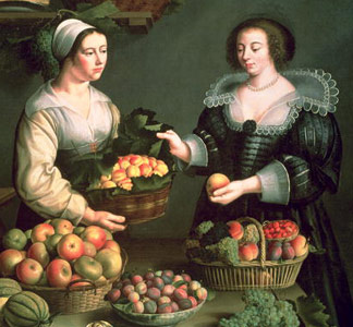 La vendeuse de fruits et légumes - Louise Moillon (1610-96) - Musée du Louvre, Paris