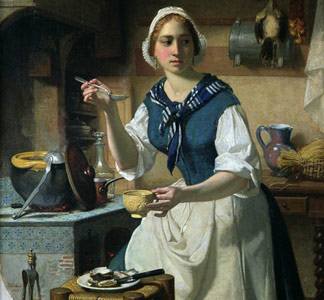 Le premier bouillon - Jean Jalabert (1815-1900) - 1847 - Collection particulière