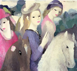 Les Trois cavalières - Marie Laurencin - 1931 - Galerie Daniel Malingue, Paris