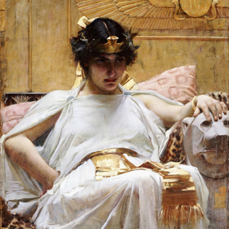 Cleopatra, c.1887 by John William Waterhouse / Private Collection, Christie's Images