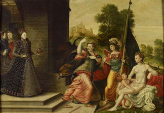 Elizabeth I and the Three Goddesses, 1569 by Hans Eworth / The Royal Collection © 2011 Her Majesty Queen Elizabeth II