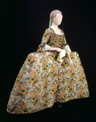 Anne Fanshawe's dress, c.1751 (silk brocade), English School © Museum of London, UK