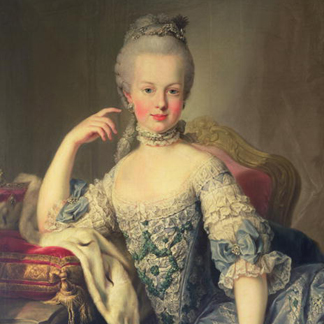Archduchess Marie Antoinette Habsburg-Lotharingen by Martin II Meytens / Schloss Schonbrunn, Vienna