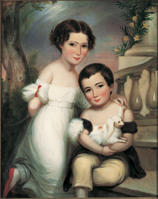 Portrait of Western Berkeley Thomas and Emily Howard Thomas of Augusta, GA. 1840 (oil on canvas) by George Cooke / Morris Museum of Art, Augusta, GA