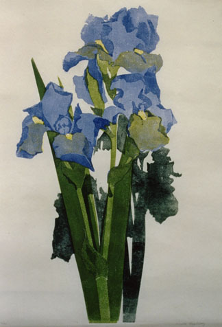 Iris, 1985 (woodcut)