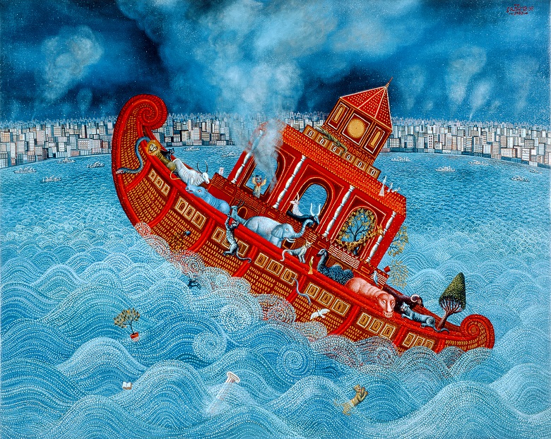 Noah's Barge, 1987, Galambos, Tamas (Contemporary Artist) / Private Collection