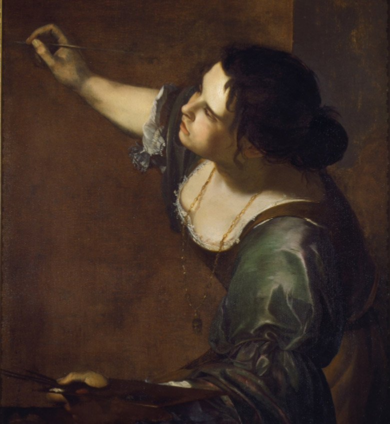 Image of the painting  Self portrait as the allegory of Painting (La Pittura) 1638-39 by Artemisia Gentileschi (1597-c.1651) / Royal Collection Trust 