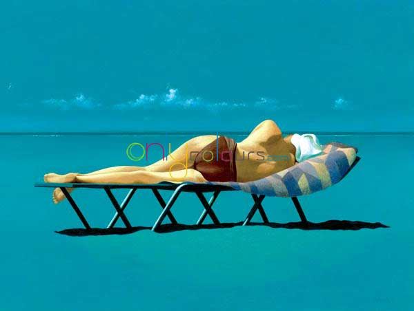 Sunbather, Simon Cook (Contemporary Artist)