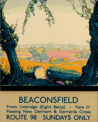 Beaconsfield, 1929 (colour litho), F. Gregory Brown (1887-1948) / British Council Collection