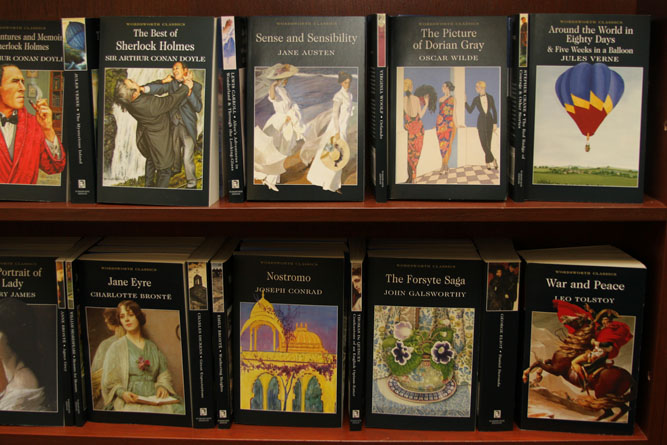 As seen in store. Wordsworth covers featuring Bridgeman imagery