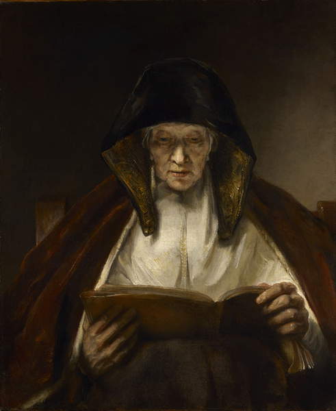 An Old Woman Reading, 1655 by Rembrandt / Drumlanrig Castle, Dumfries, UK / The Buccleuch Collections / Bridgeman Images