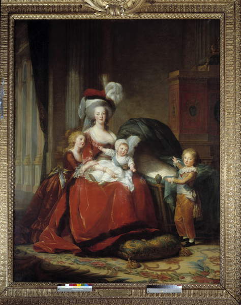 Portraits of Marie Antoinette (Mayor-Antoinette) of Lorraine Habsbourg (1755-1793) queen of France and her children, 1787 (oil on canvas), Élisabeth Vigée-Lebrun / Museum and National Estate of Versailles and Trianon, Versailles, France © Photo Josse / Bridgeman Images