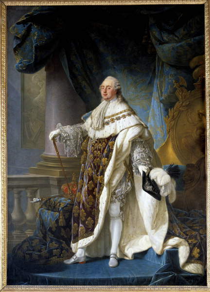Full-length portrait of the King of France Louis XVI (1754-1793), Antoine-François Callet / Musée et Domaine National de Versailles et de Trianon, Versailles, France © Photo Josse / Bridgeman Images 