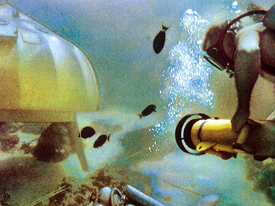 Documentaire Le monde sans soleil de Jacques-Yves Cousteau 1964 / Bridgeman Images