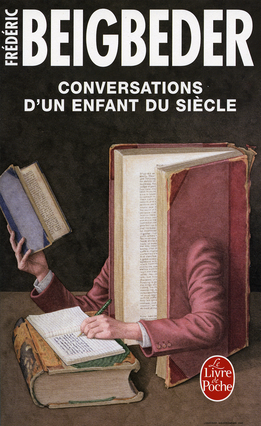 image of the book cover of Conversations d'un Enfant du Siecle by Frederic Beigbeder, published by Le Livre de Poche featuring a Bridgeman Image on the cover