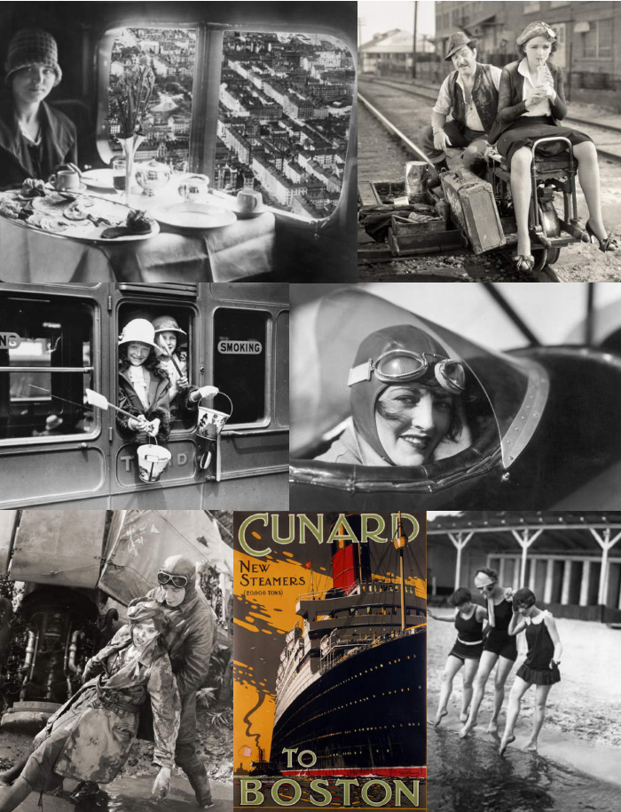 1920 Bilder und Fotografien zu Reise, Flugsport und Ferien in den 1920ern
