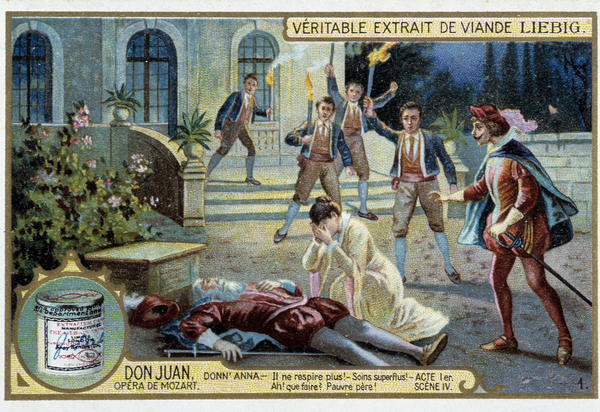 Don Juan: Akt I, Szene IV, der Tod von Donna Annas Vater / Foto © Leonard de Selva / Bridgeman Images
