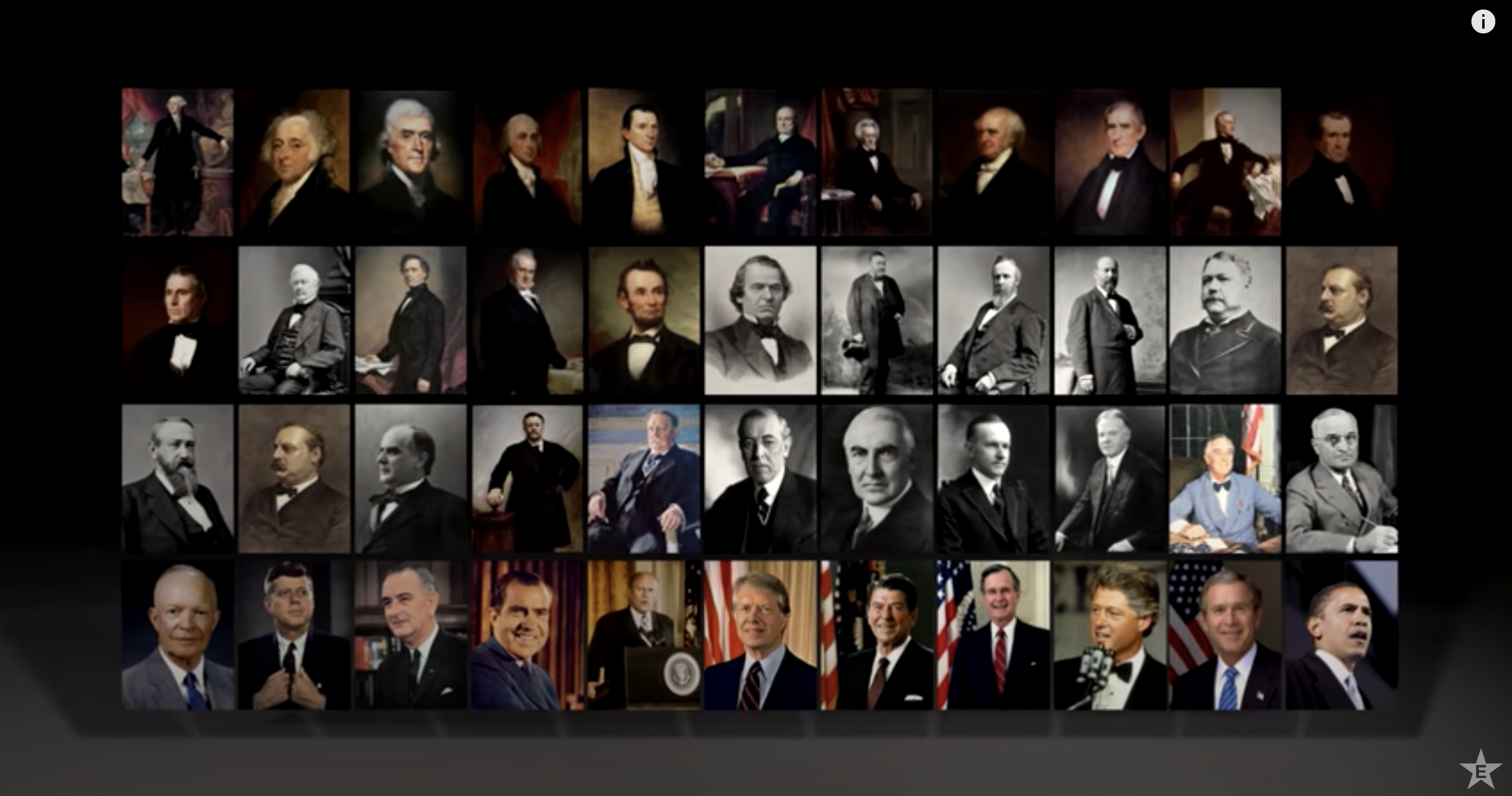 Photos and Pictures of the 45 American Presidents